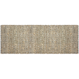 Hand Braided Jute Runner with Green Textured Weave 50 x 120 cm
