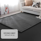 Soft Touch Ultra Plush Memory Foam Tatami Stone Grey Mat - 200 X 400 CM