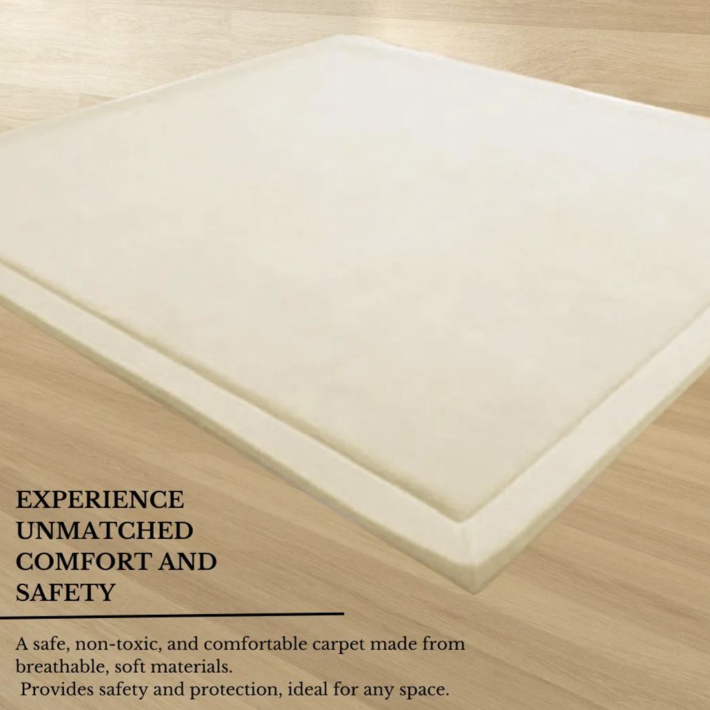 Soft Touch Ultra Plush Memory Foam Tatami Soft Ivory Mat - 200 X 400 CM