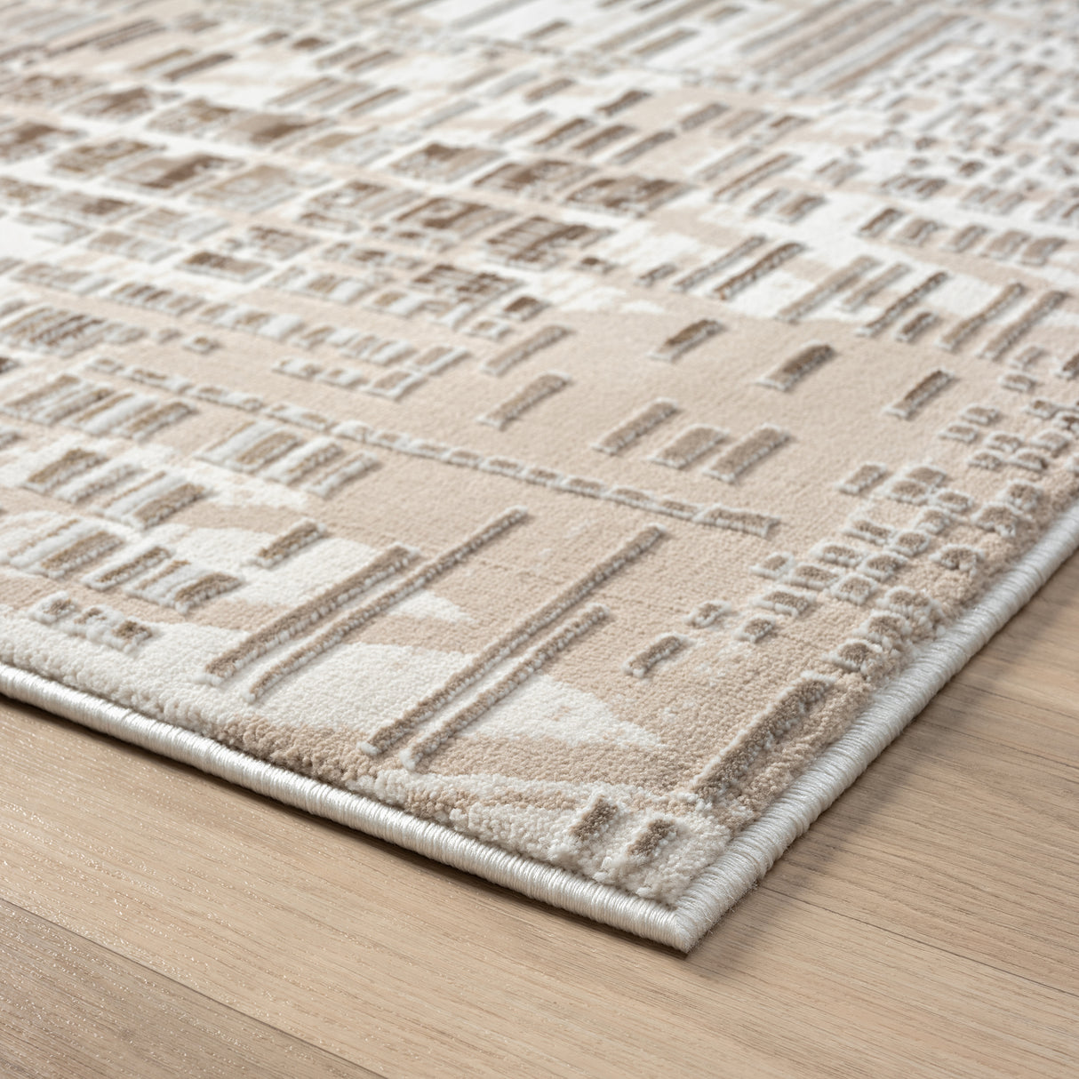 Grande Jacquard Rug - Taupe - 200x290