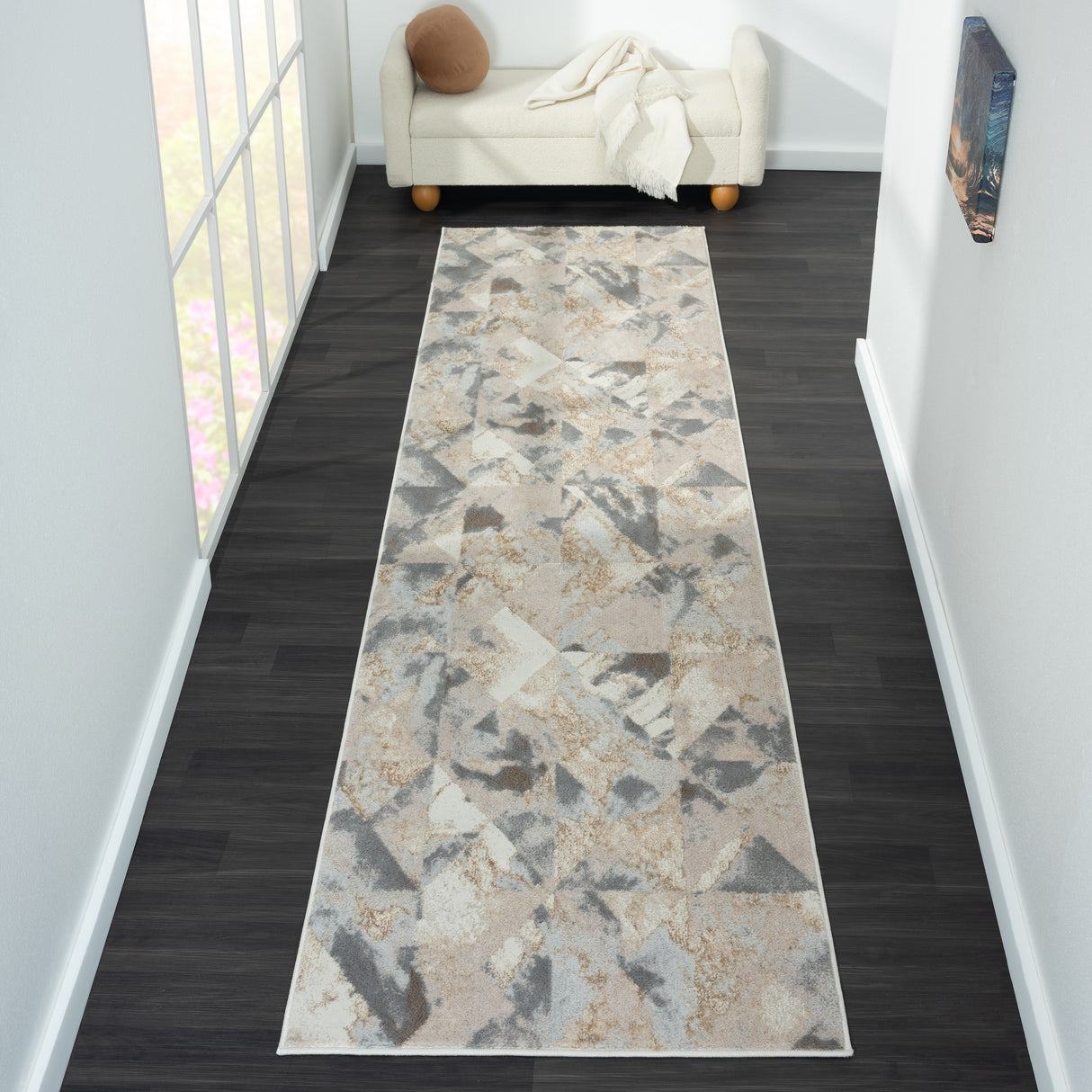 Avani Marble Rug - Slate - 80x300