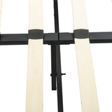 Bedframe with Wooden Slats (Light Grey) – Double