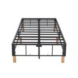 Metal Bedframe Mattress Foundation (Dark Grey) – Single