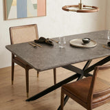 Falcon Rectangular Dining Table MDF Marbling