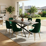 Green Velvet Banquet Set