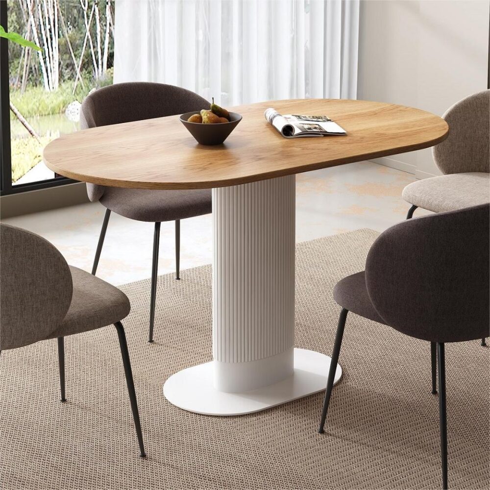 Clara Gather Round Oval Dining Table