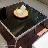 8PC Outdoor Dining Set Wicker Table &amp; Chairs-Grey