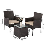 Dreamo Delightful 3 Piece Bistro Set
