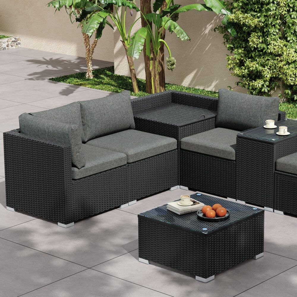 Modular Outdoor Lounge Set-9pcs