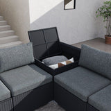 Modular Outdoor Lounge Set-9pcs