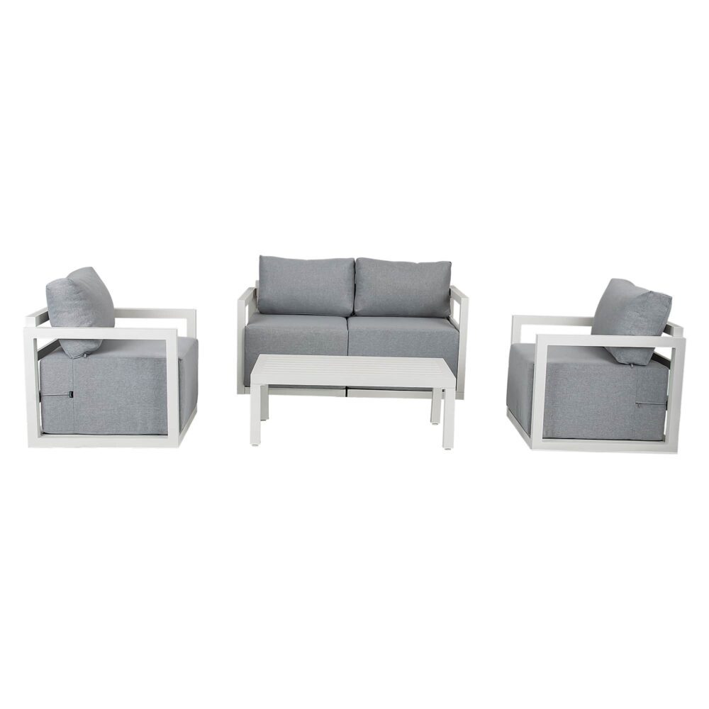 Alfresco Serenity Outdoor Lounge Set – White