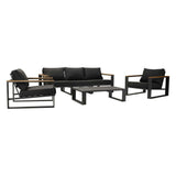 5 Seater Grandeur Lounge Suite – Charcoal Grey