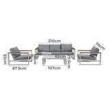 5 Seater Grandeur Lounge Suite – White