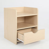Nightstand Bedroom 1 Drawer 2 Shelf LARK OAK