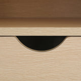 2X Bedside Table Side Storage Cabinet 2 Shelf LARK OAK