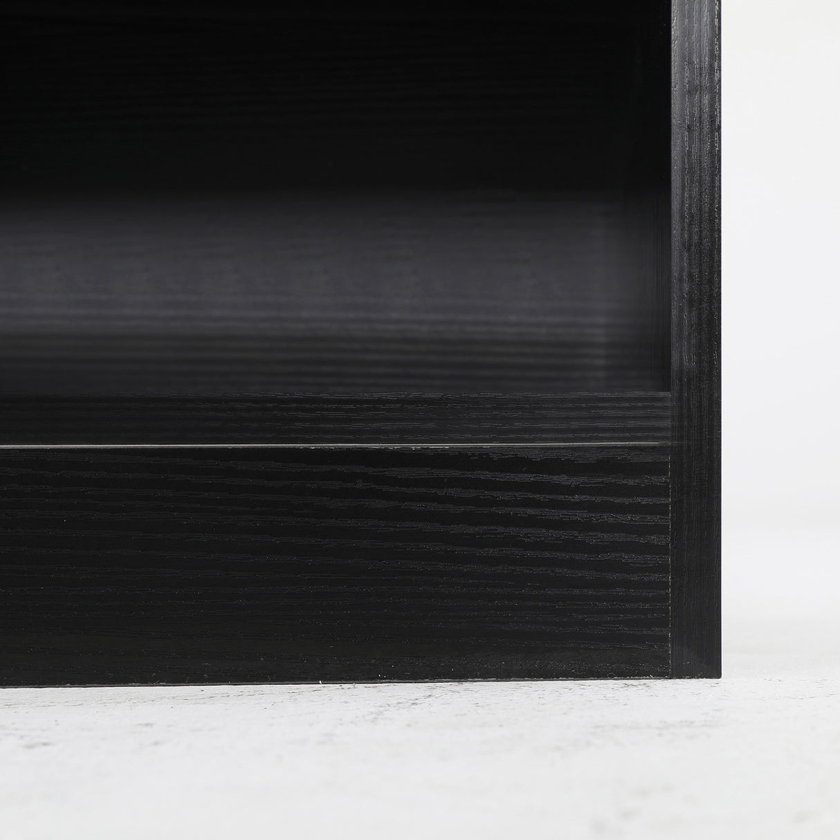 Nightstand Bedroom 1 Drawer 1 Shelf ELLA - BLACK