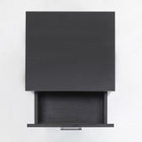 2X Bedside Table Side Storage Cabinet 1 Shelf ELLA - BLACK