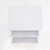 2X Bedside Table 2 Drawer Wood Leg SUZY WHITE