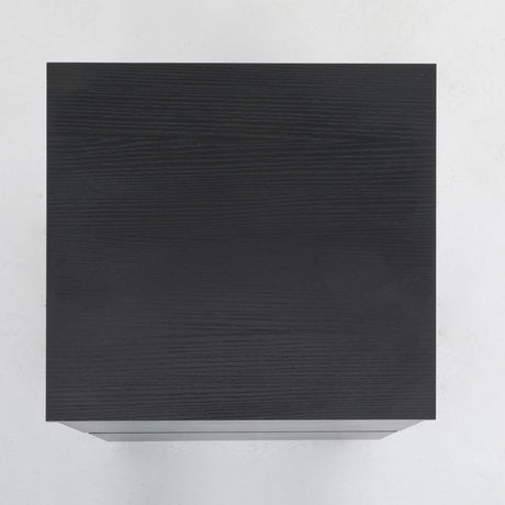 2X Bedside Tables 2 Drawer JOSS BLACK