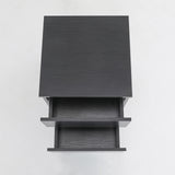 2X Bedside Tables 2 Drawer JOSS BLACK