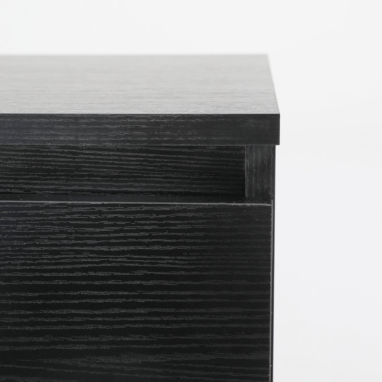 2X Bedside Tables 2 Drawer JOSS BLACK