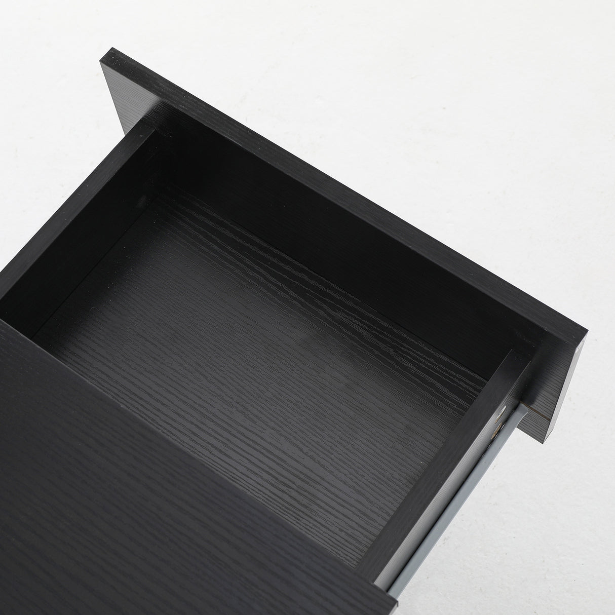 2X Bedside Tables 2 Drawer JOSS BLACK