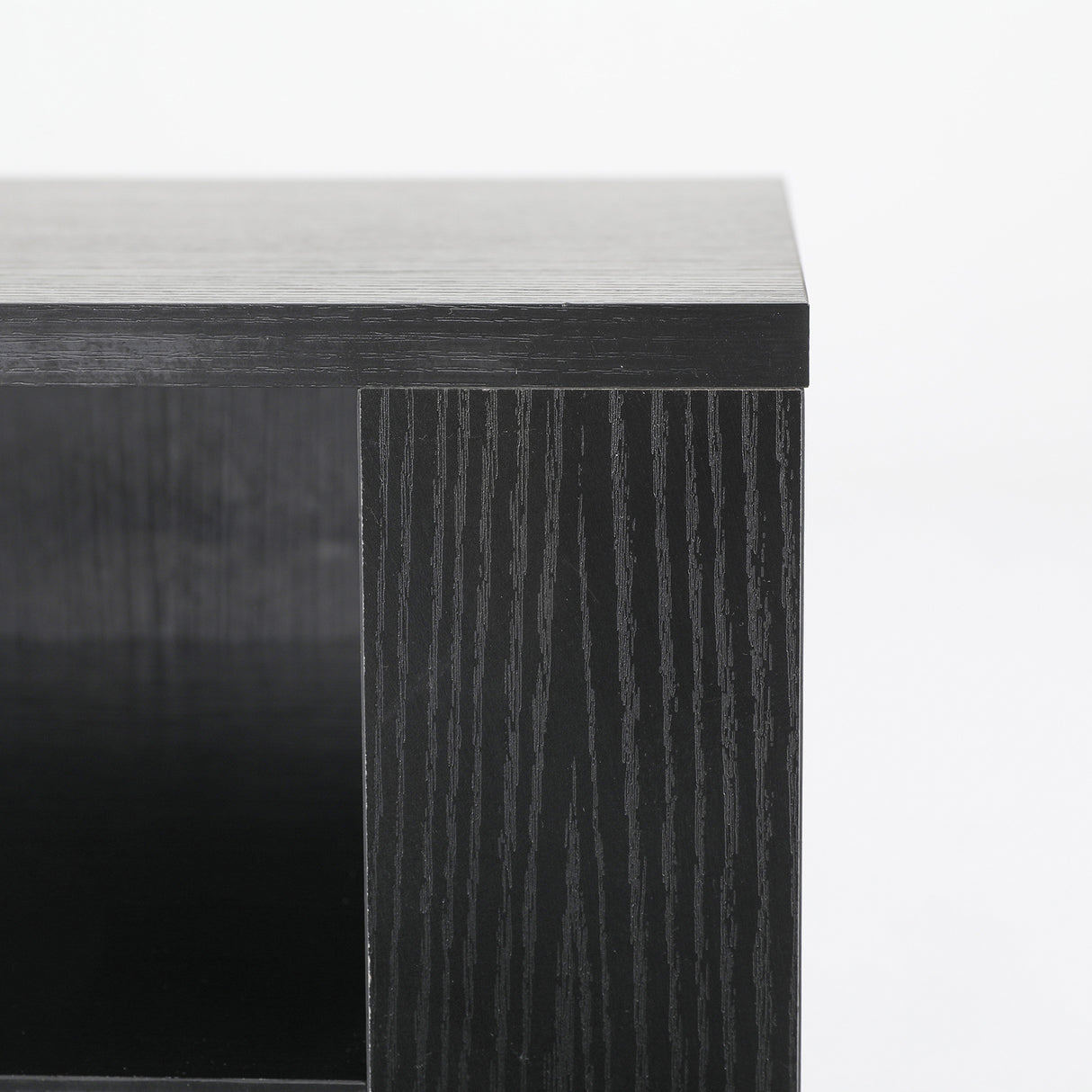 2X Bedside Table Side Storage Cabinet Shelf ZURI BLACK