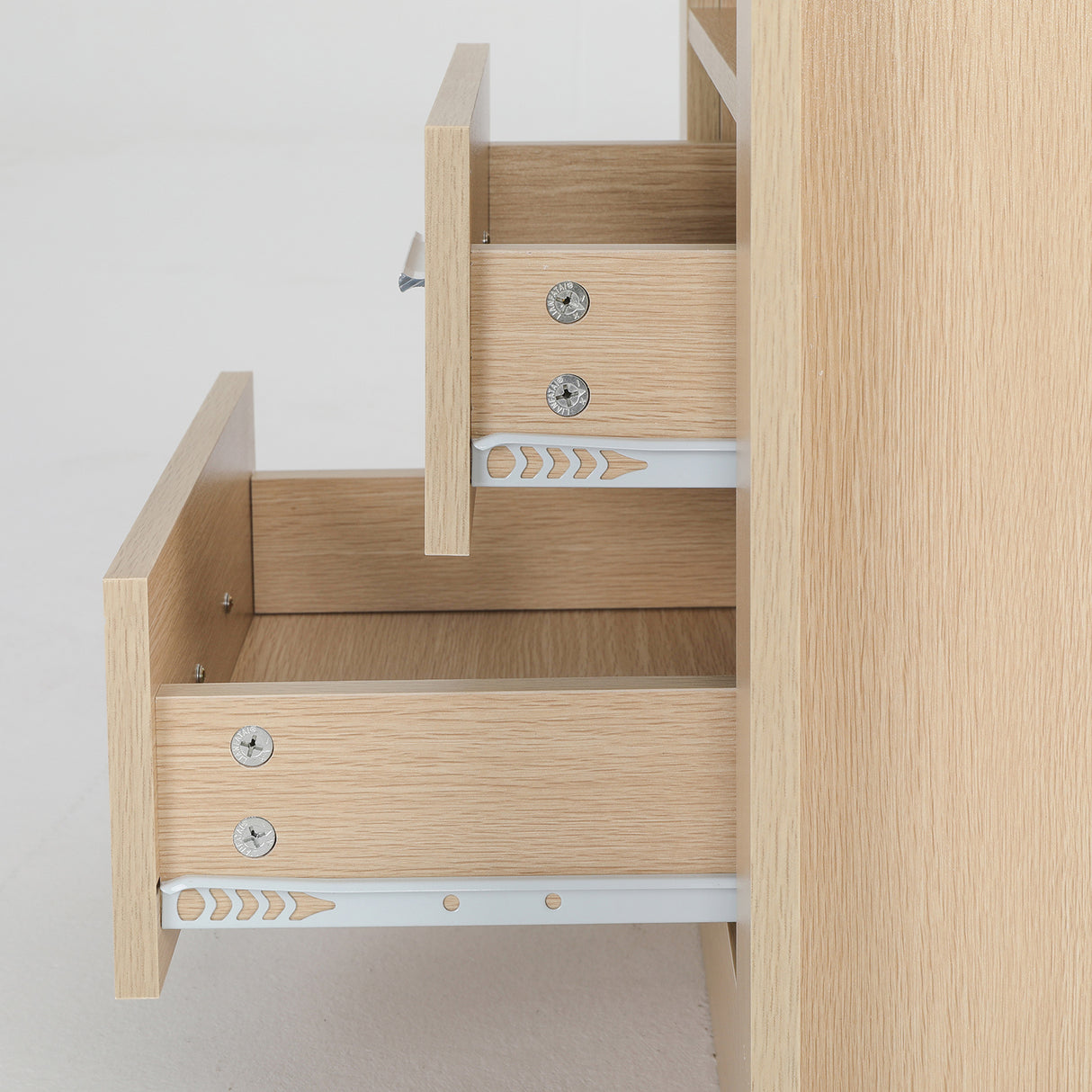 Nightstand Bedroom 2 Drawer 1 Shelf ZURI OAK