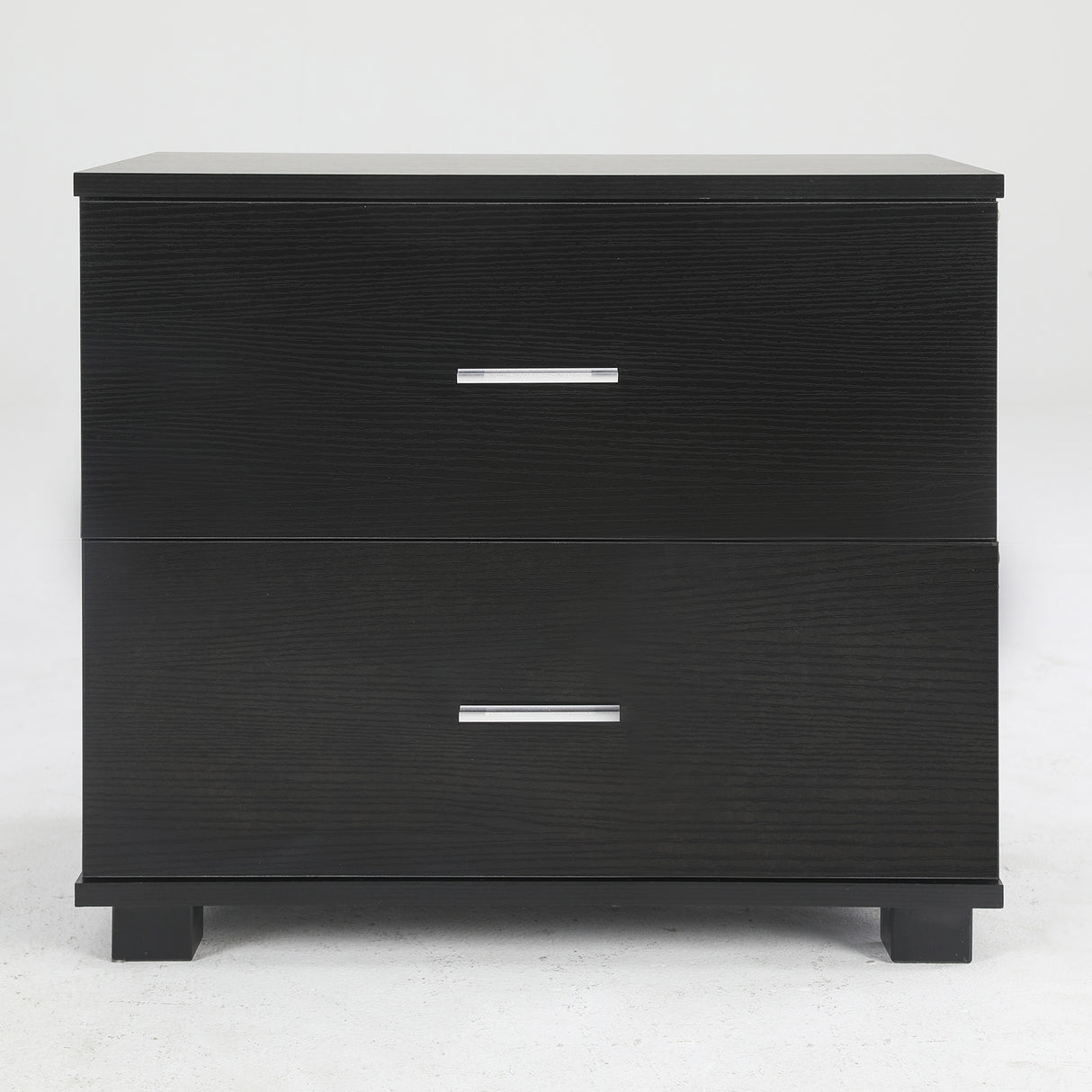 2X Bedside Table Bedroom 2 Drawer ETTA BLACK