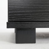 2X Bedside Table Bedroom 2 Drawer ETTA BLACK