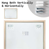 Wall Mirror Rectangular Frame Bathroom 70x90cm Antique Brown