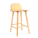 Wooden Bar Stool Dining Chair Ash Wood ELISE 65cm