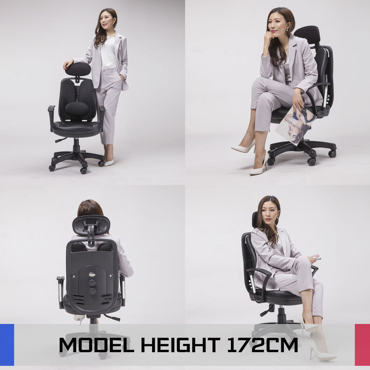 Ergonomic Korean Office Chair SUPERB BLACK