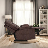 8-Point Electric Massage Recliner Chair - Leathaire Lounge Sofa Armchair AVERY BROWN