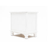 2X Bedside Table 2 Drawer Vintage Side Table Storage Cabinet Bedroom LYDIA WHITE