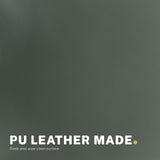 2 Set Office Desk Chair - PU Leather Home Swivel Chair Cut-Out Seat HALO GREEN