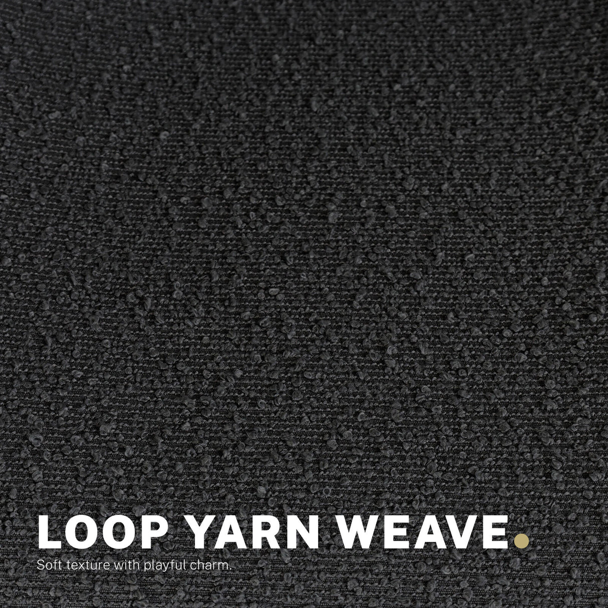 2 Set Office Desk Chair - Loop Yarn Fabric Home Swivel Chair Cut-Out Seat HALO BLACK