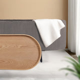 Coffee Table Storage Ottoman - Velvet Padded Blanket Box Bench IRENE GREY