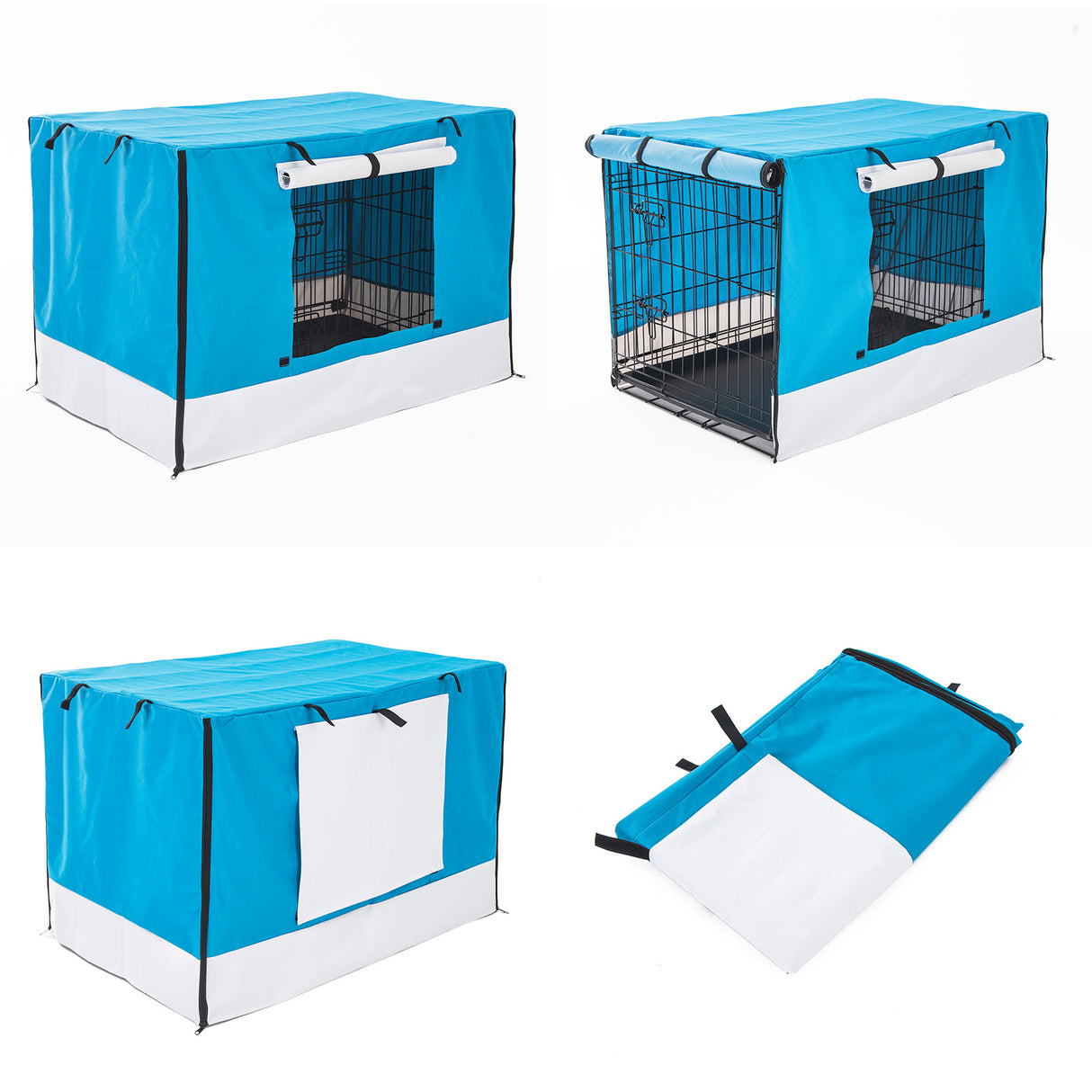 Cage Cover Enclosure for Wire Dog Cage Crate 30in BLUE