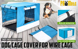 Cage Cover Enclosure for Wire Dog Cage Crate 42in BLUE