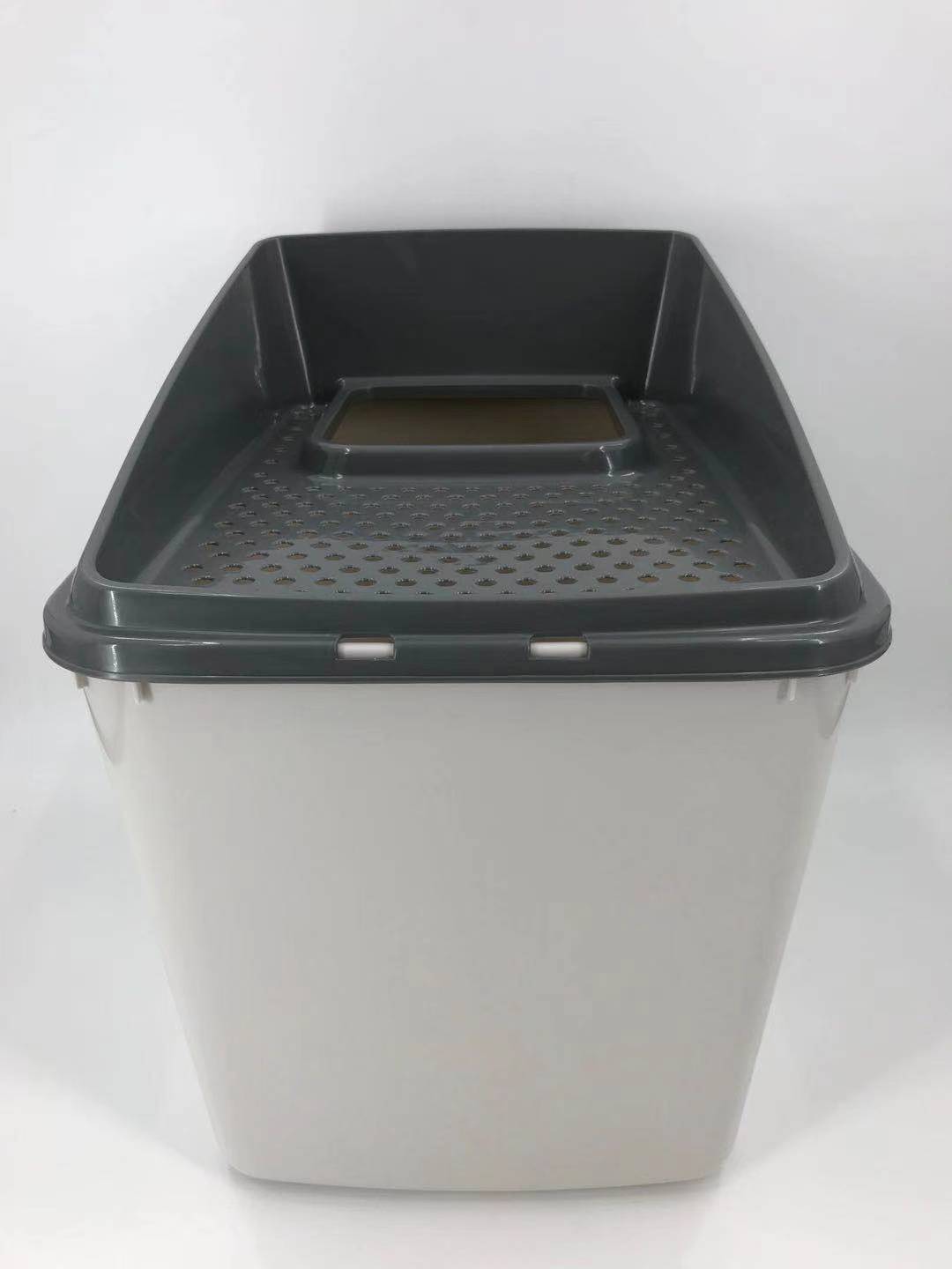 XL Top Entry Cat Litter Box No Mess Large Enclosed Covered Kitty Tray