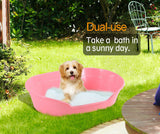 YES4PETS Pet Bed Small Plastic Dog Bedding Sleeping Resting Washable Basket Pink