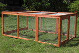 YES4PETS Large Chicken Coop Run Guinea Pig Cage Villa Extension Rabbit Hutch House Pen