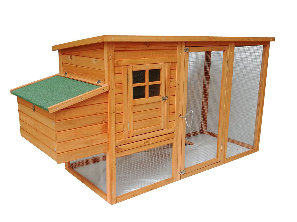 YES4PETS Large Chicken Coop Rabbit Hutch Ferret Cat Guinea Pig Cage Hen Chook House With Open Roof