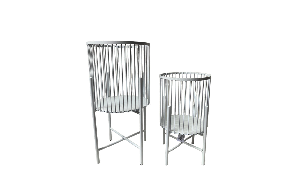 Logan Planter - Set of 2 - White