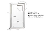 Gold Beaded Framed Mirror - X Large 190cm x 100cm