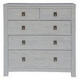 Myer Tallboy 5 Chest of Drawers Storage Cabinet White Wash