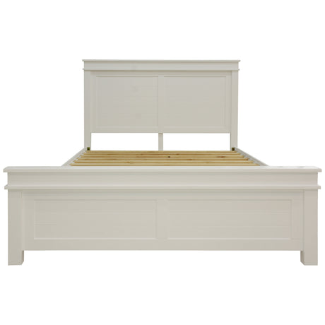 Lily Bed Frame King Size Timber Mattress Base - White