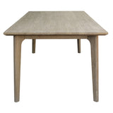 Tyler 180cm Dining Table Solid Acacia Timber Wood Brushed Smoke