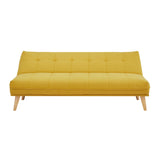 Jovie 3 Seater Sofa  Fabric Uplholstered Lounge Couch - Yellow